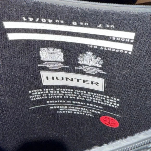 Hunter Women’s Tour Foldable Tall Rain Boots - Picture 6 of 6